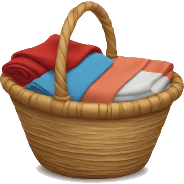 Basket with blankets  emoji