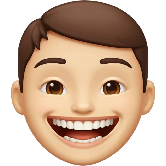 A teethy smile emoji