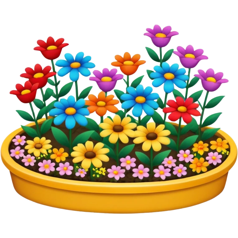 flower bed emoji