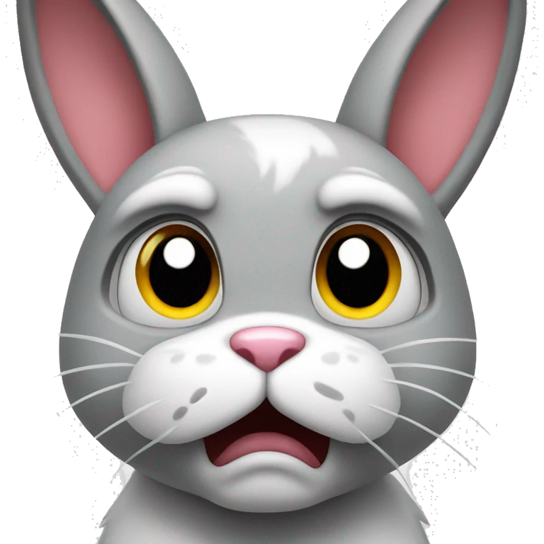 Angry bunny emoji