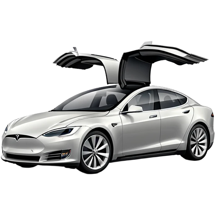 Tesla Model S electric car emoji