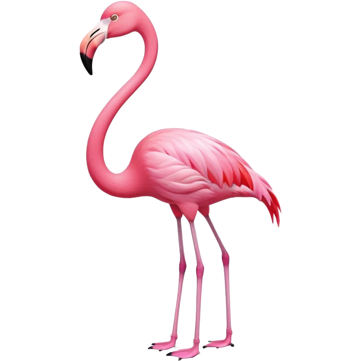 Pink flamingo emoji