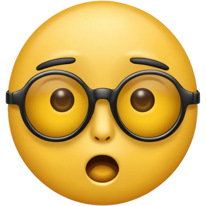 Shocked emoji with sunglasses pulled down  emoji