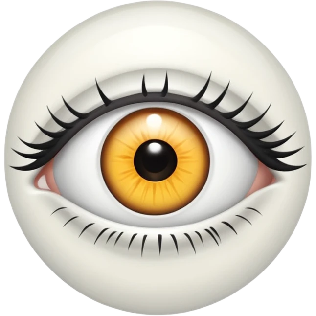 White only Eye,s emoji