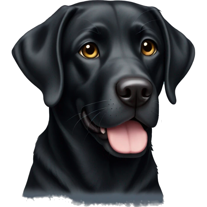 Black lab  emoji
