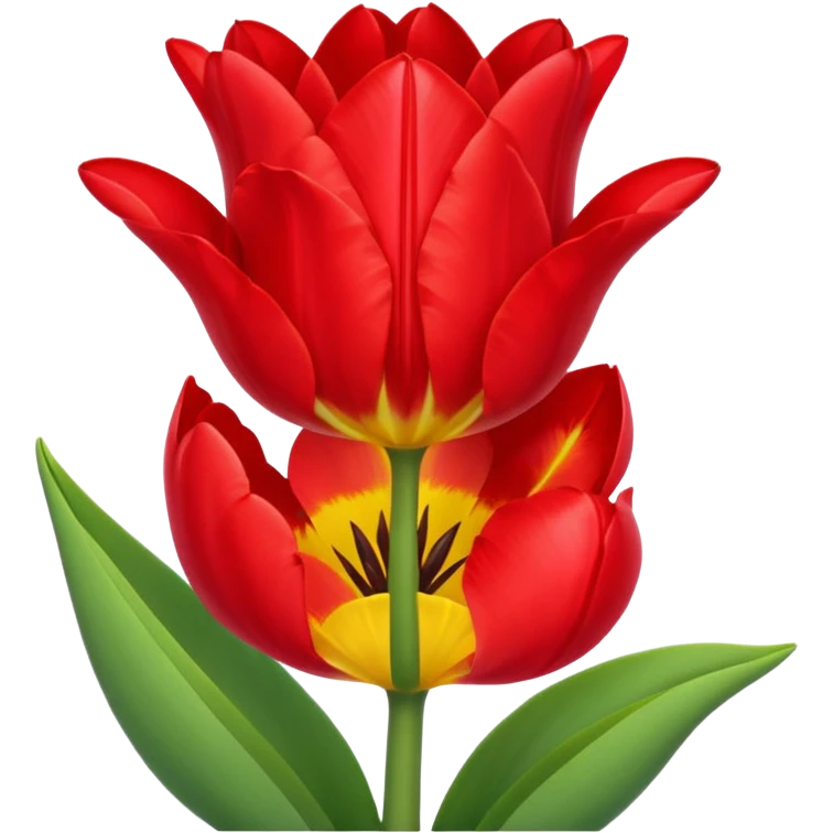 Personified tulip doing a grand battement  emoji
