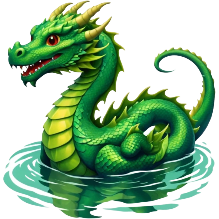 dragon in the lake emoji