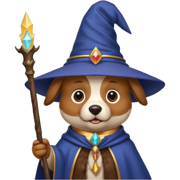 Dog wizard emoji
