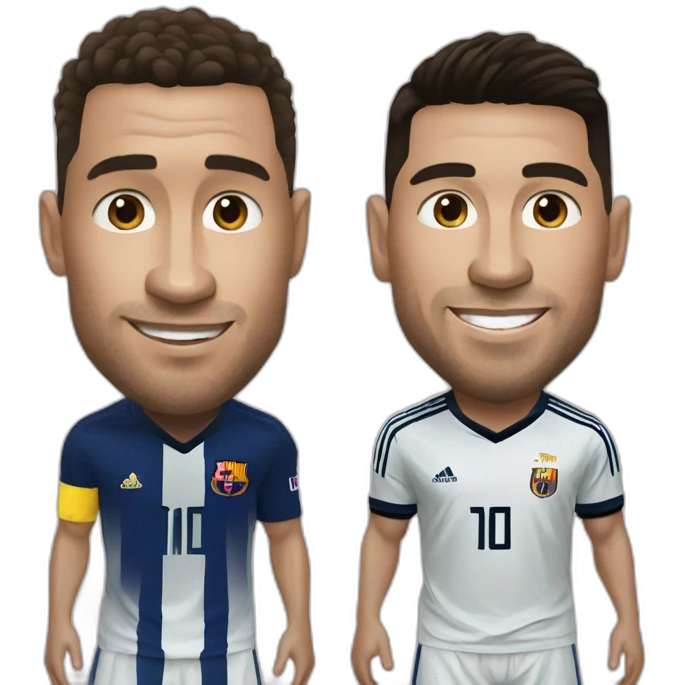 Ronaldo and messi emoji