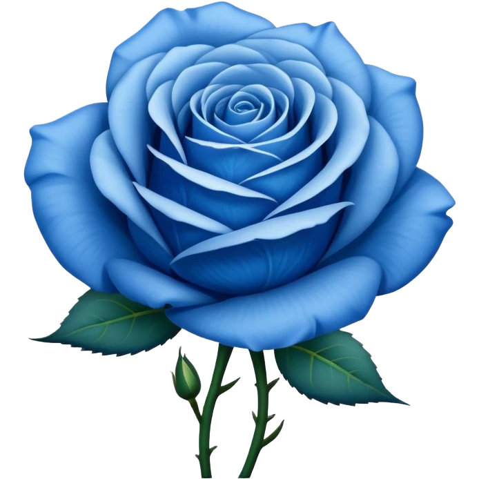 Blue rose emoji