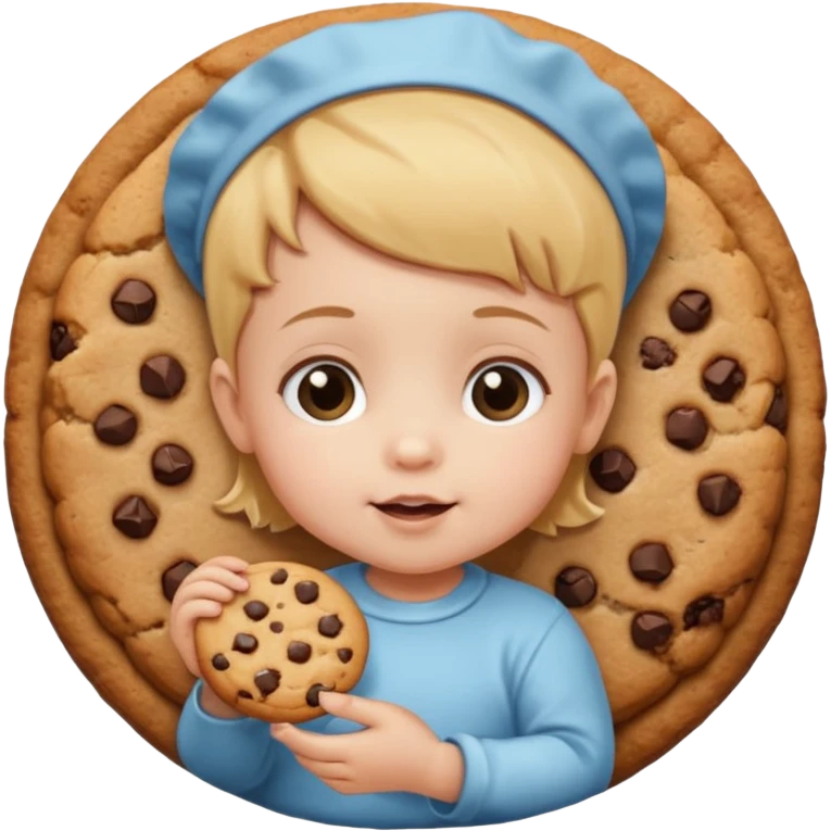 Babie Holding Cookie emoji