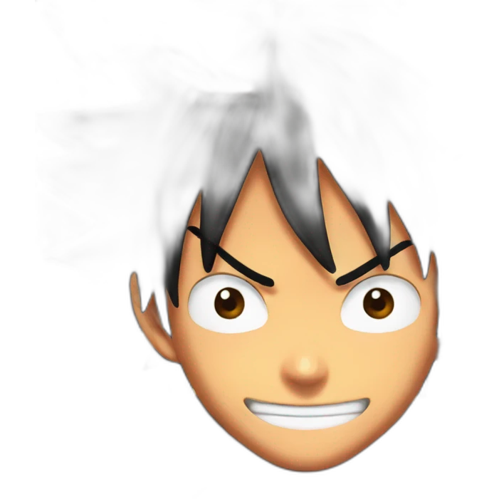 Luffy in fire emoji