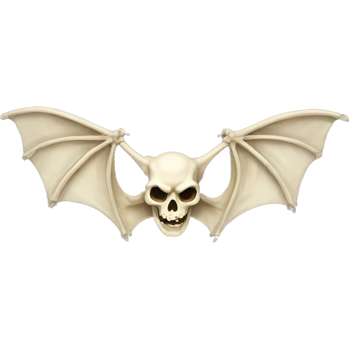 Bat skeleton emoji