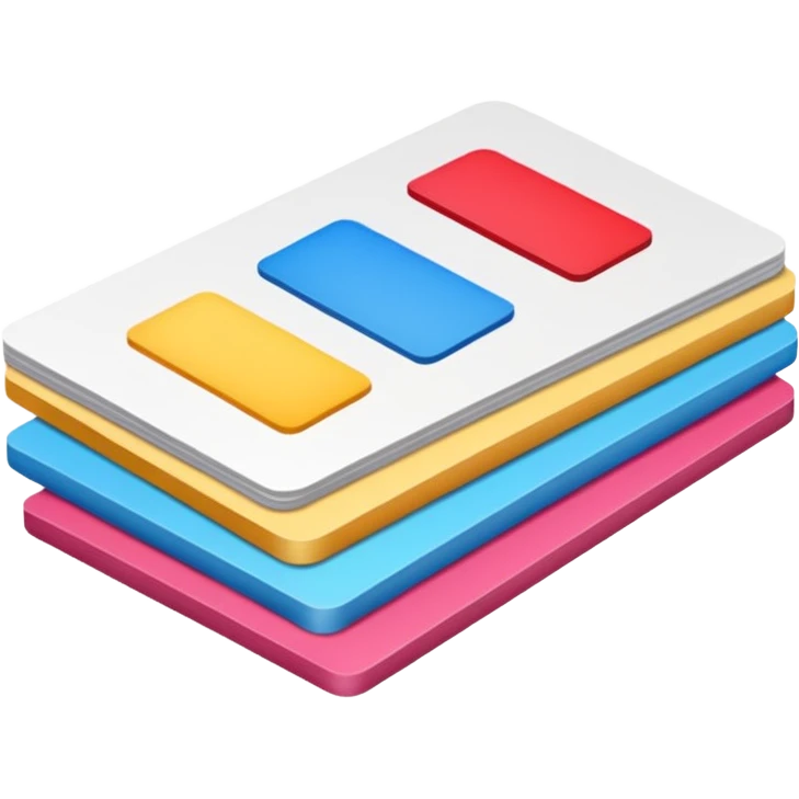 A small stack of cards emoji