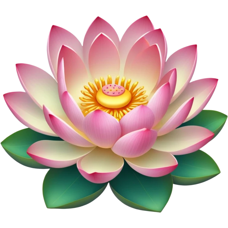 Flor de loto multicolor emoji