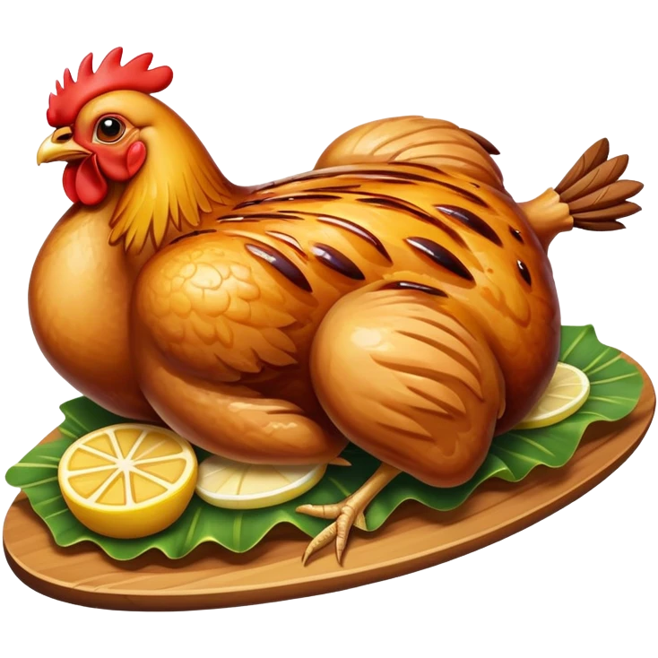 Hawaiian chicken emoji
