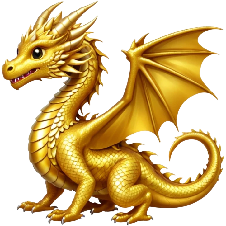 Fourth wing andarna, gold dragon emoji