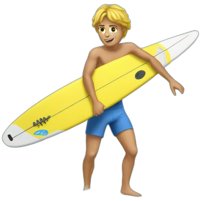 Surfeur sur Christiane emoji