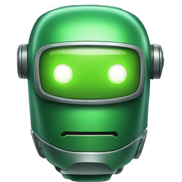 green robot emoji
