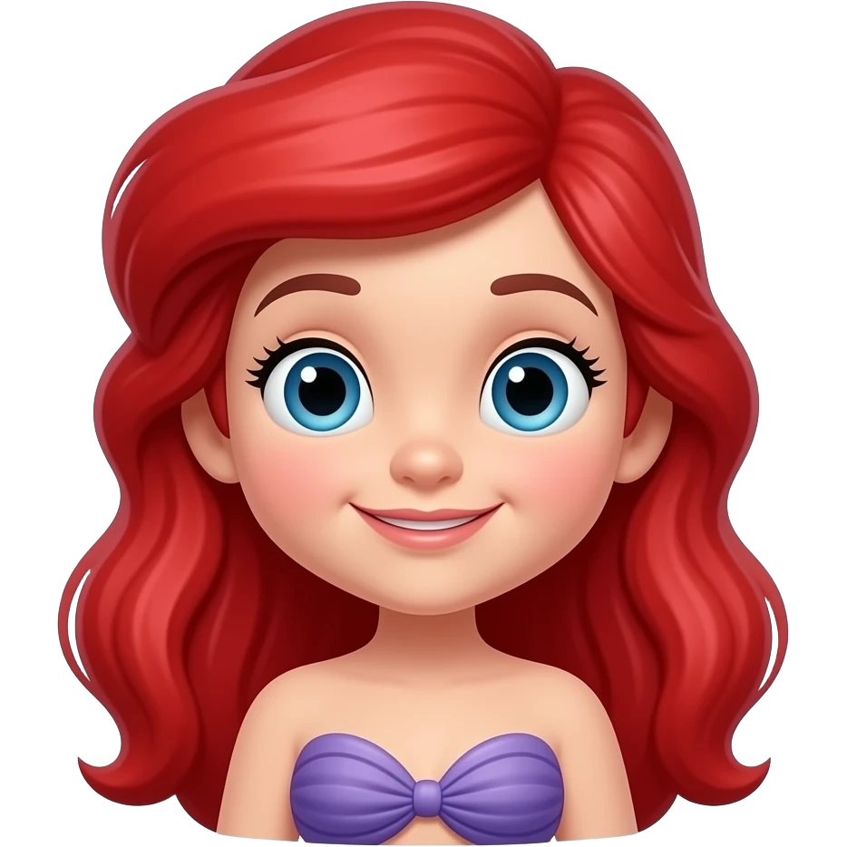 Ariel sirenita emoji