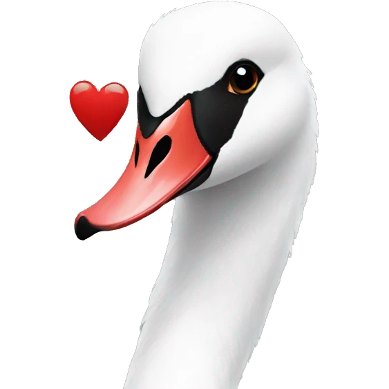 Black swan emoji