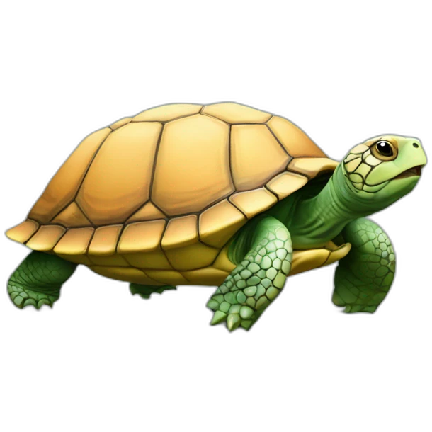 Loitre sur une tortue emoji