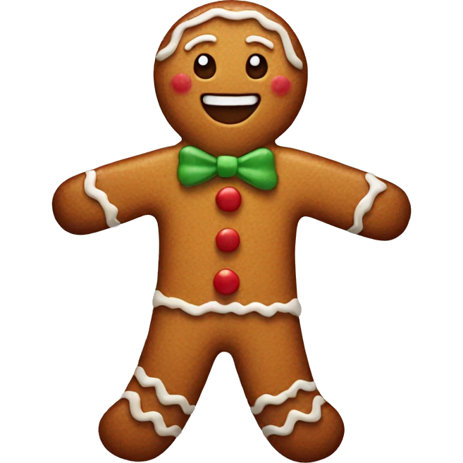 gingerbread man emoji