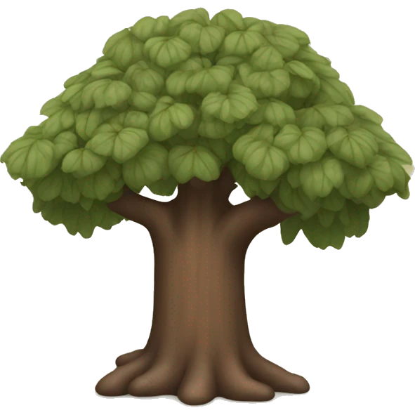 Brown fig tree emoji