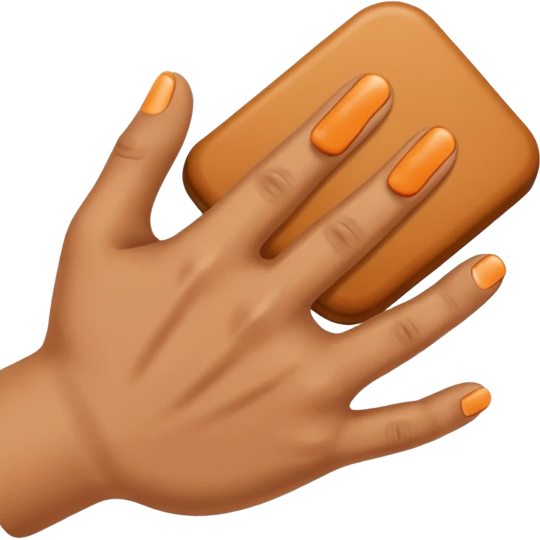 Emoji de una mano pegándole en el trasero emoji