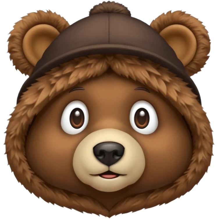 only bear ear hat emoji