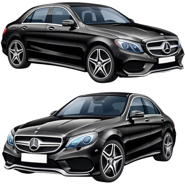 Black Mercedes car emoji