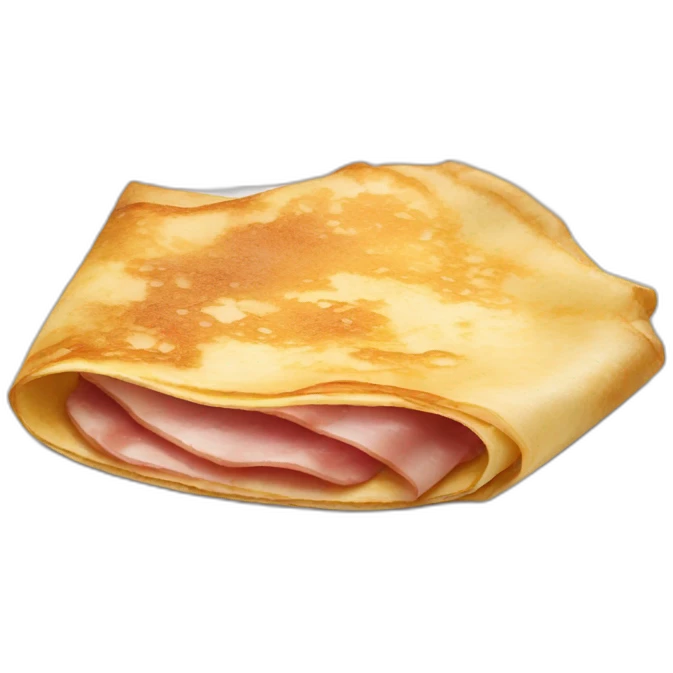 Crêpe jambon œuf  emoji
