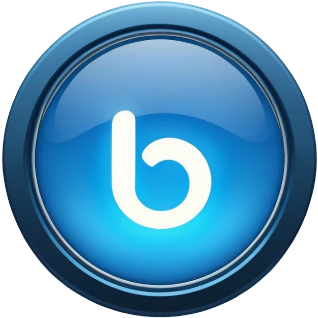 The round blue sign on the night building  emoji