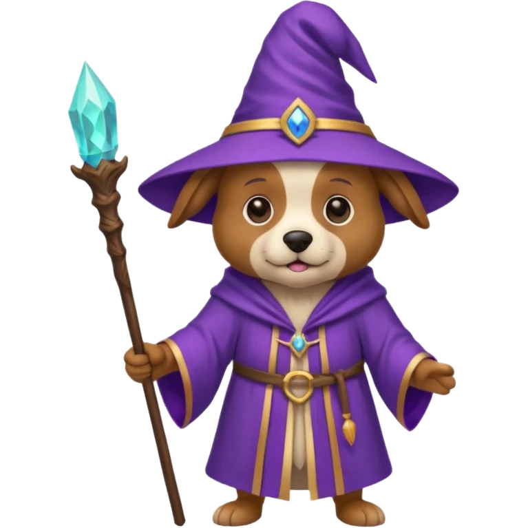Dog wizard emoji