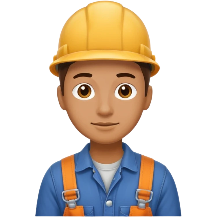 character wearing work overalls  emoji