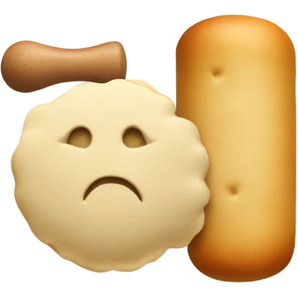Dough and a rolling pin emoji