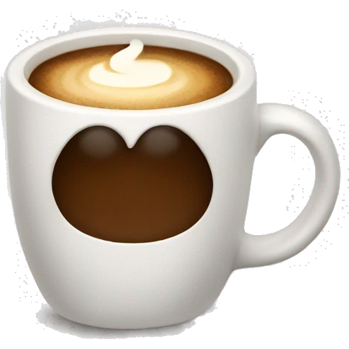 Cute cup of coffee  emoji