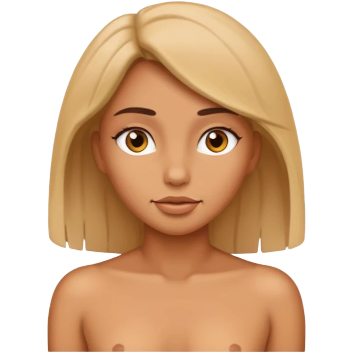 Naked female butt emoji