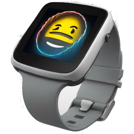 smartwatch emitting sound waves emoji