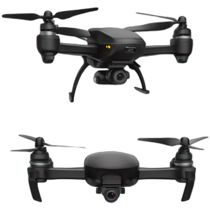 Black FPV drone emoji
