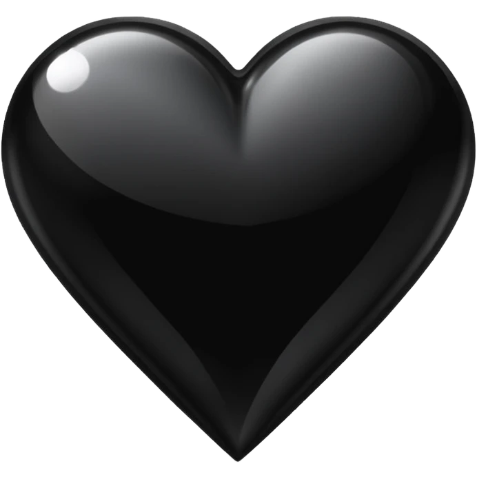 heart with gothic black crystal emoji