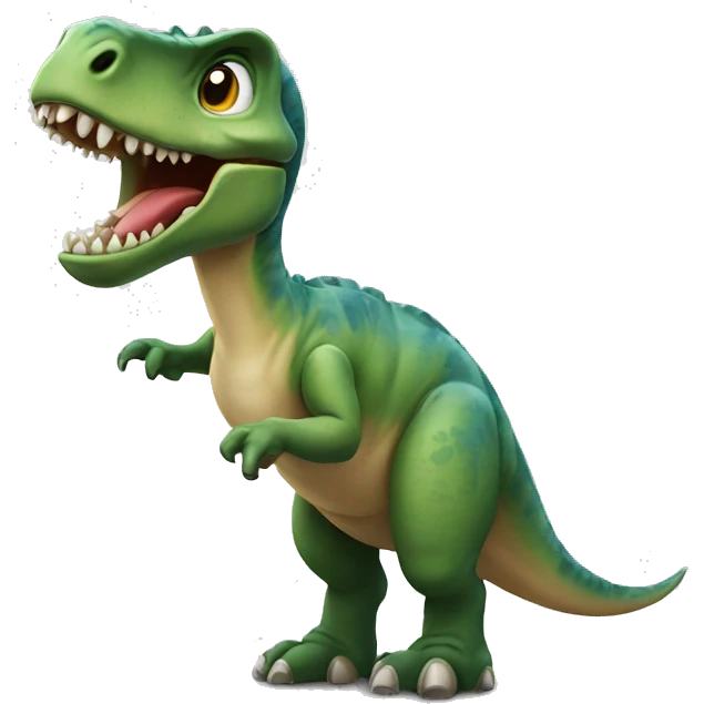 Un dino emoji
