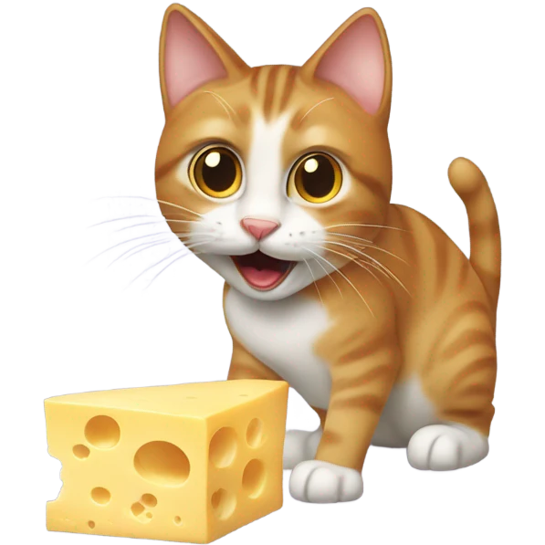 cat with cheese emoji