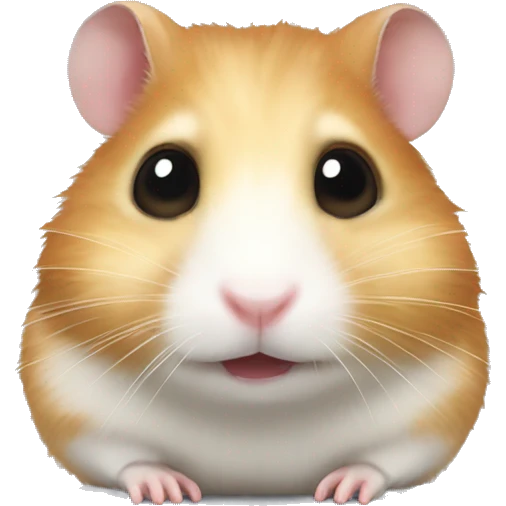 Graj hamster with bóg eyes emoji