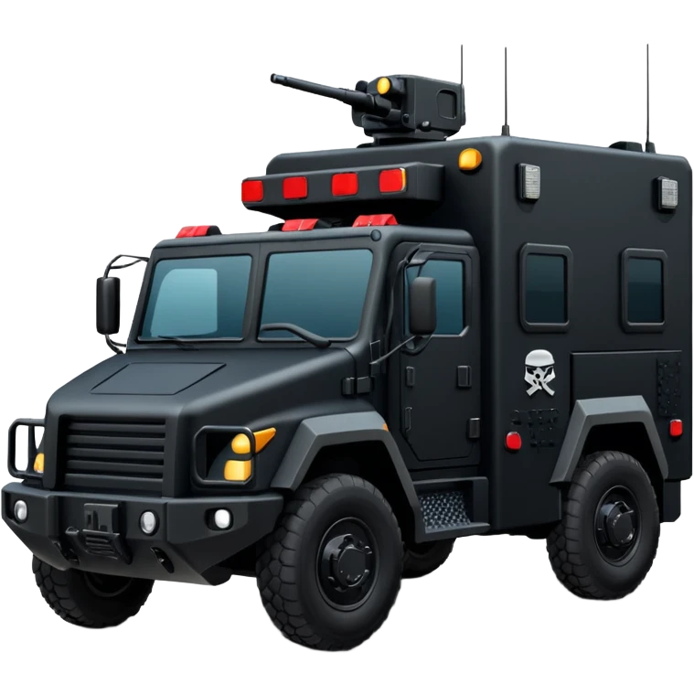 Need a SWAT truck emoji that I can copy and paste with no guns on top emoji