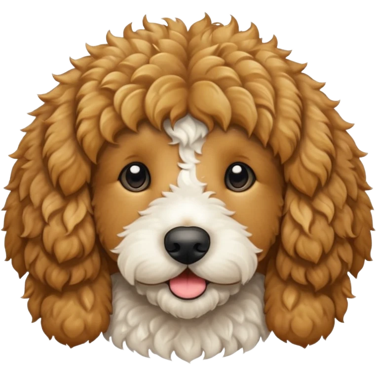 Medium sized golden doodle emoji