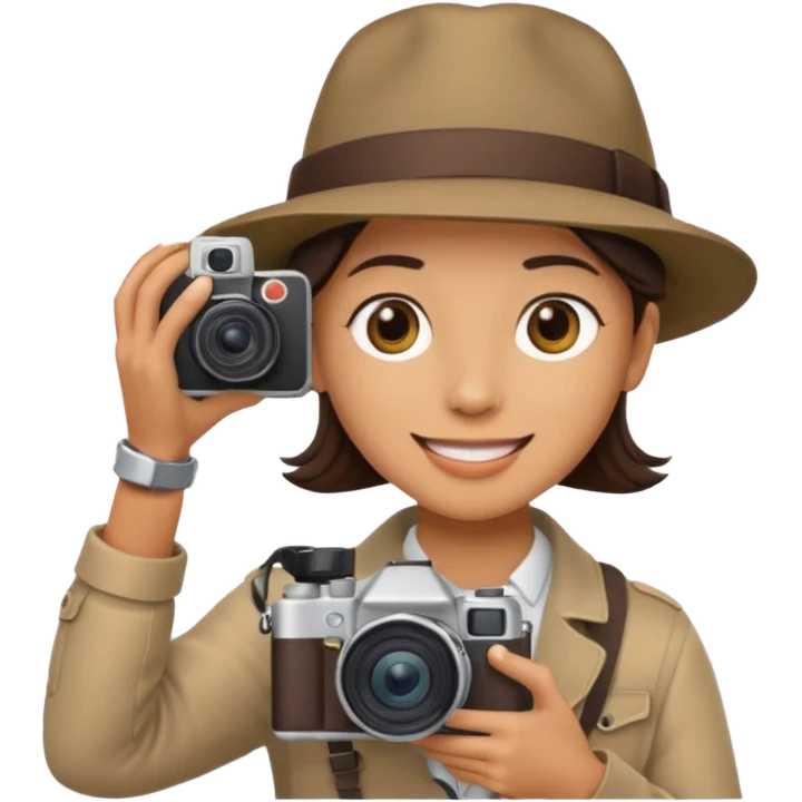 photographer taking a photo facing away emoji