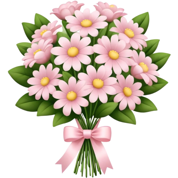 pale pink flower bouquet  emoji