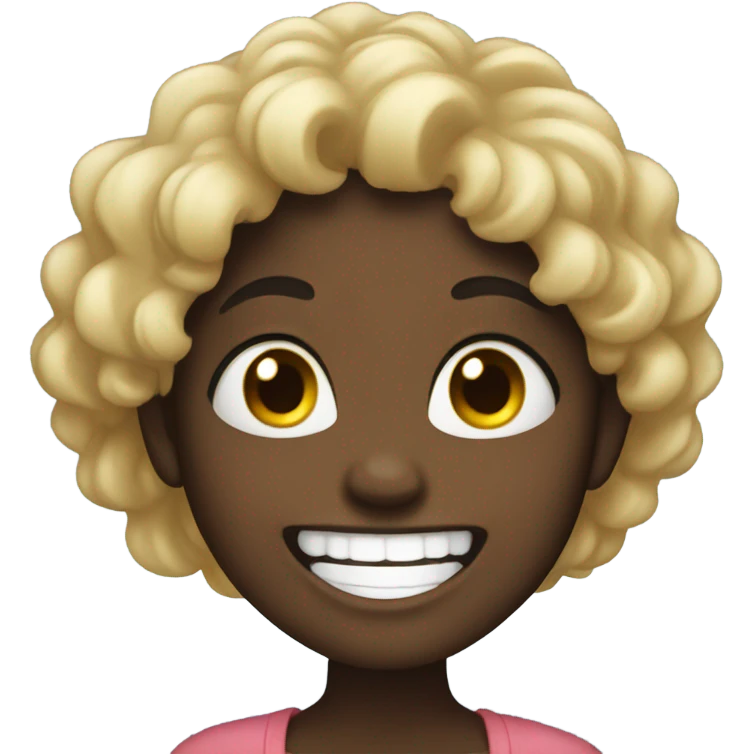 black girl laughing hard emoji