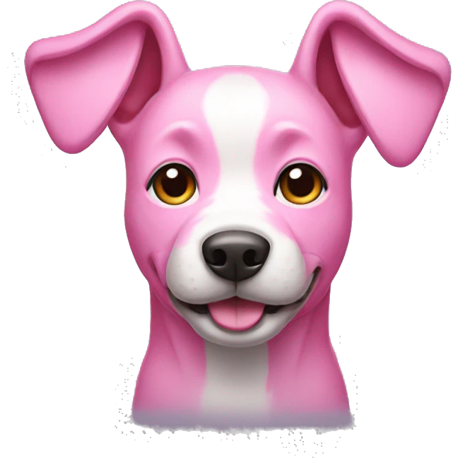 pink dog emoji